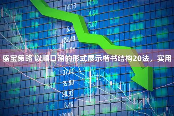 盛宝策略 以顺口溜的形式展示楷书结构20法，实用